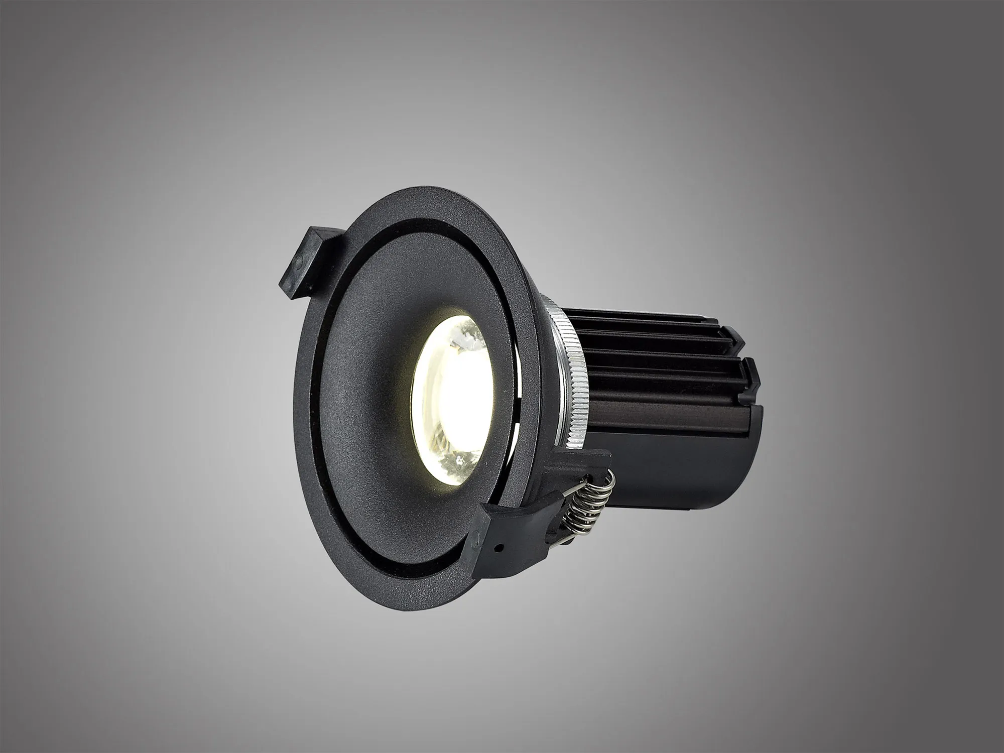 Bolor 10 Tridonic Powered 10W 4000K 810lm 36° CRI>90 LED Engine Black/Black Fixed Recessed Spotlight, IP20 DM201062  Dlux Bolor 10